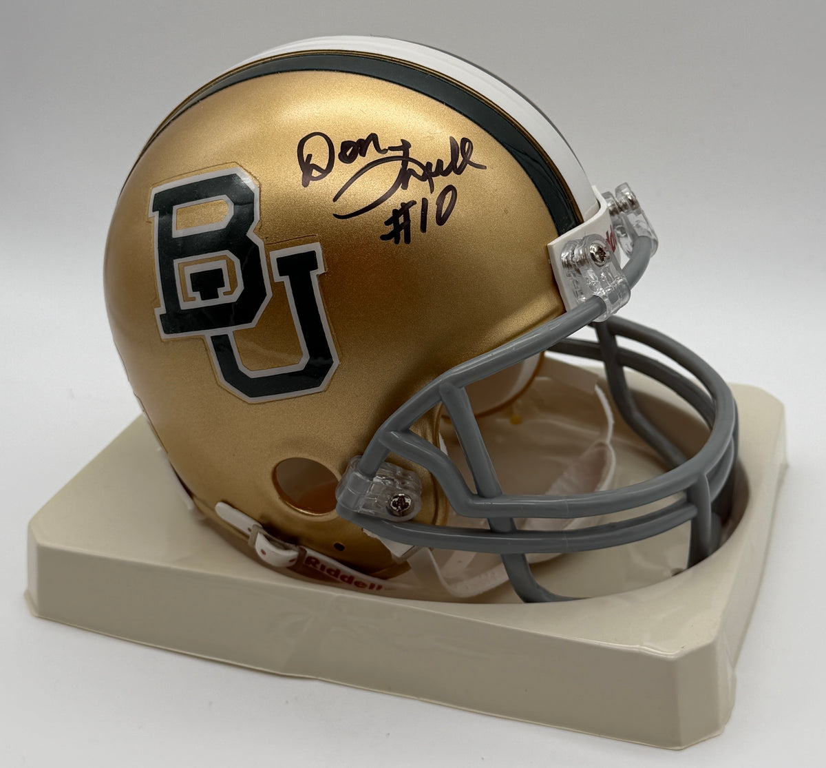 Don Trull Signed/Autographed Mini Helmet Baylor Bears JSA 214899