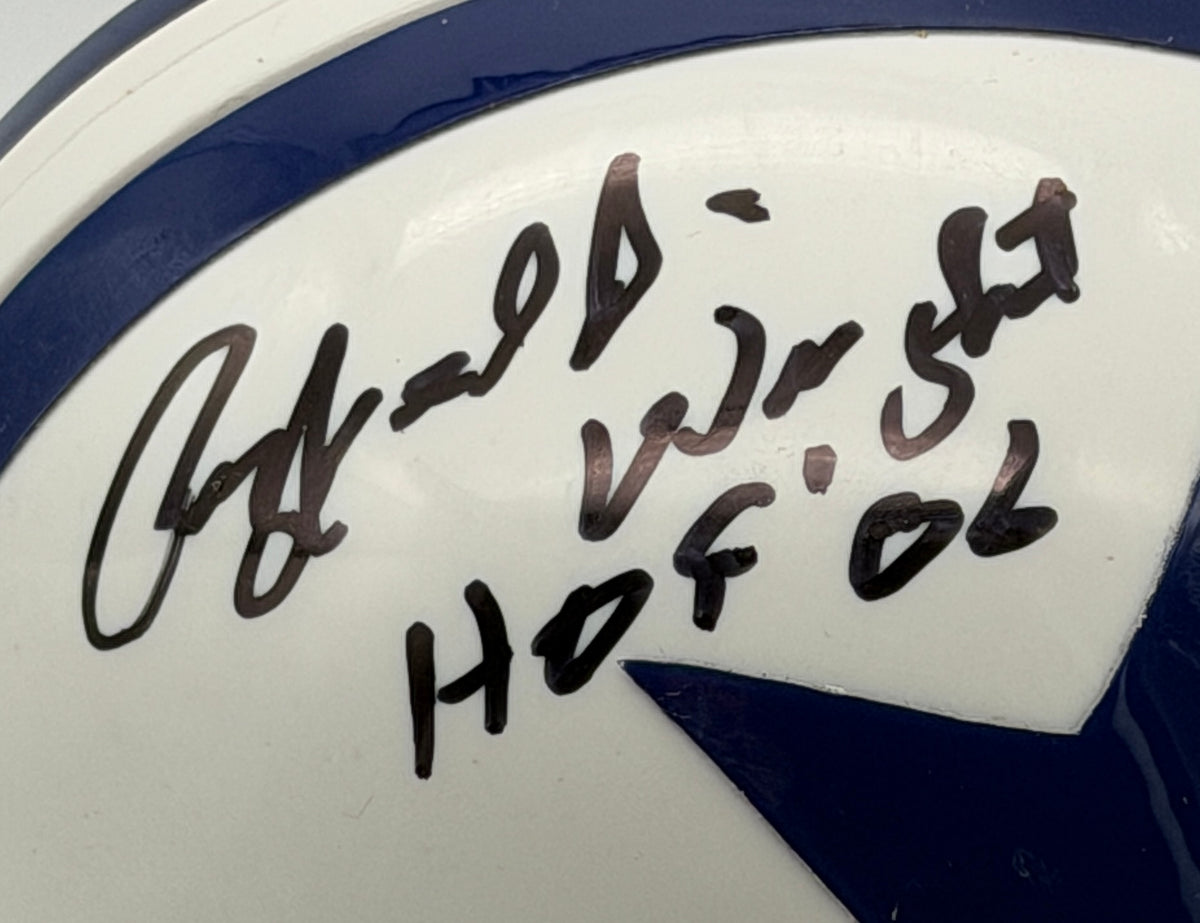 Rayfield Wright HOF Signed/Autographed Mini Helmet Dallas Cowboys JSA 214900