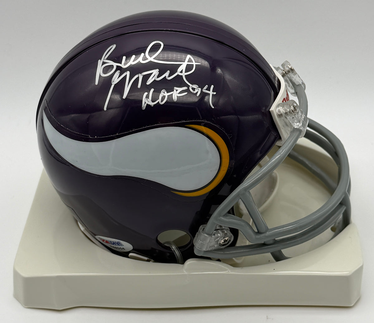 Bud Grant HOF Signed/Autographed Mini Helmet Minnesota Vikings PSA 214902