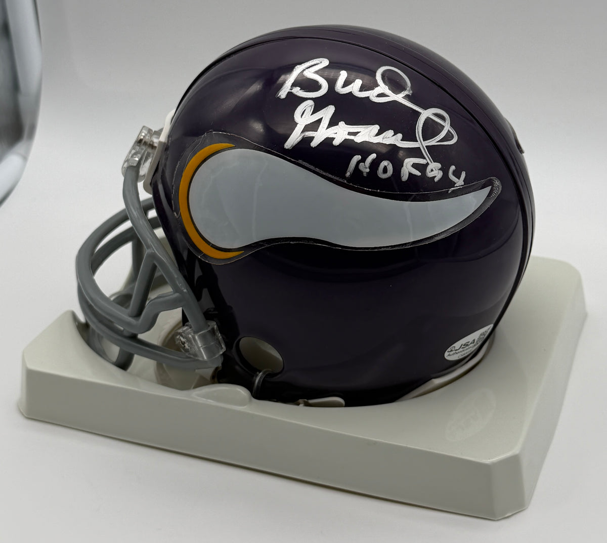 Bud Grant HOF Signed/Autographed Mini Helmet Minnesota Vikings JSA 214903