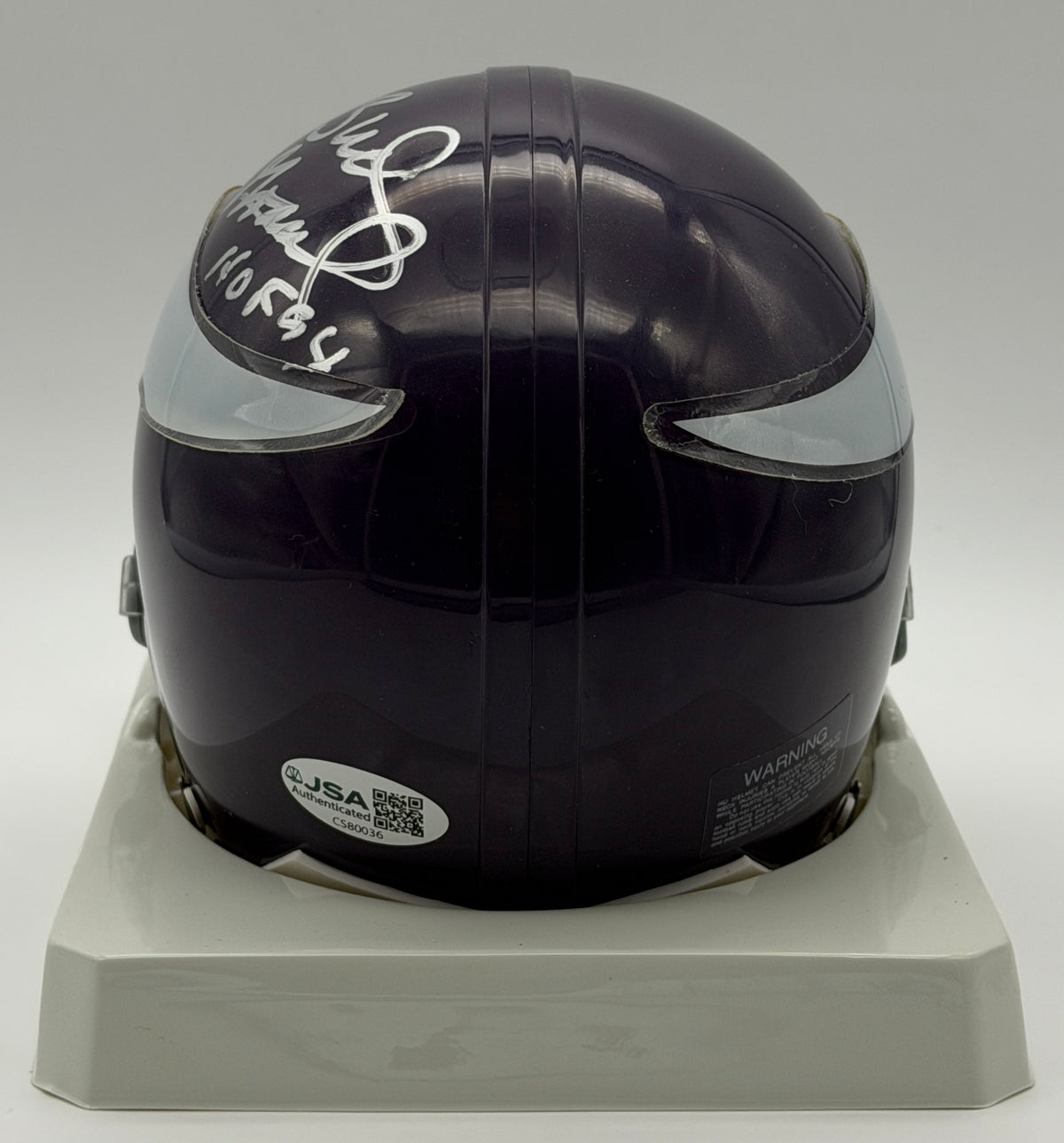 Bud Grant HOF Signed/Autographed Mini Helmet Minnesota Vikings JSA 214903