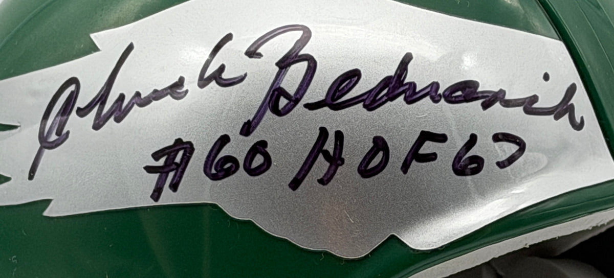 Chuck Bednarik Signed/Autographed Mini Helmet Philadelphia Eagles JSA 214904