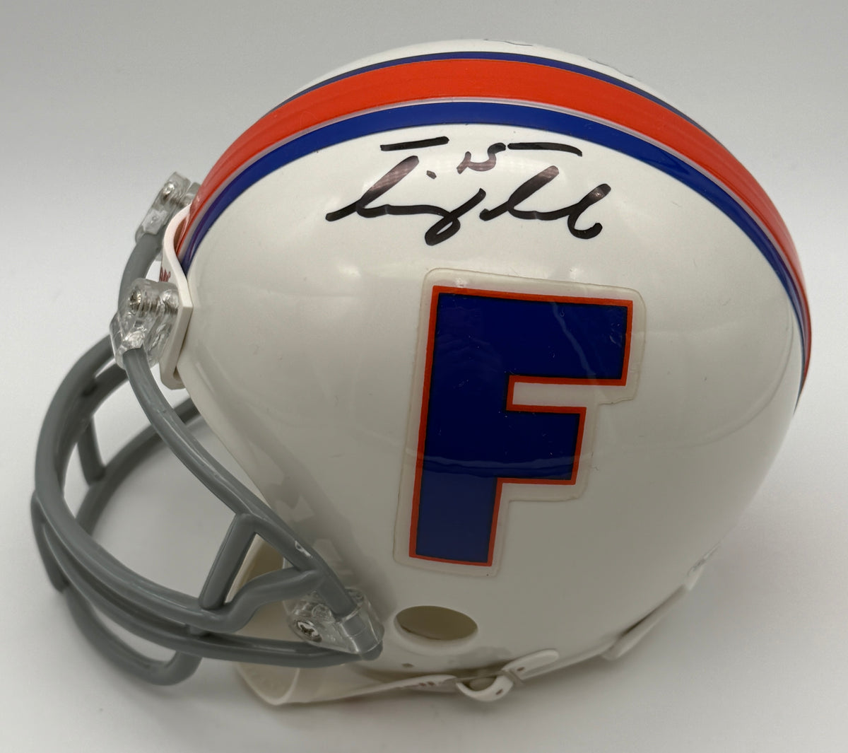 Tebow Rainey & Demps Signed/Autographed Mini Helmet Florida Gators JSA 214905