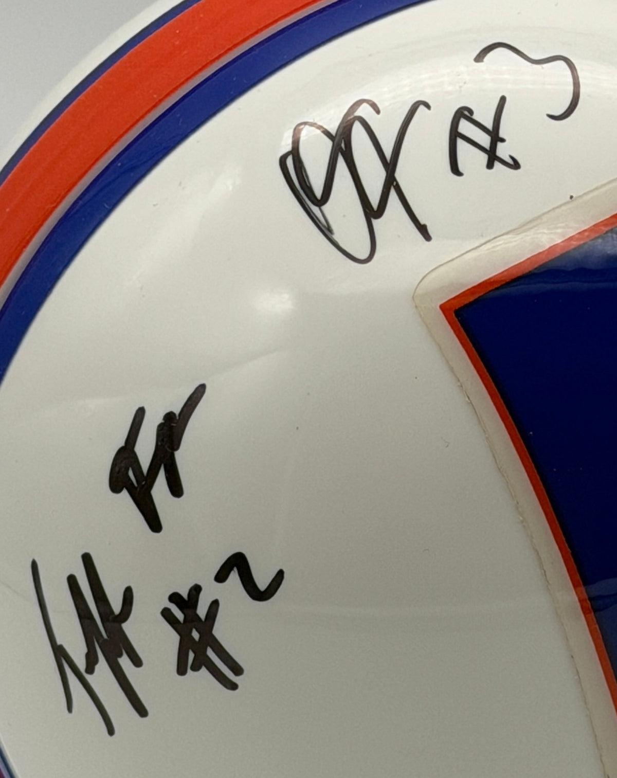 Tebow Rainey & Demps Signed/Autographed Mini Helmet Florida Gators JSA 214905