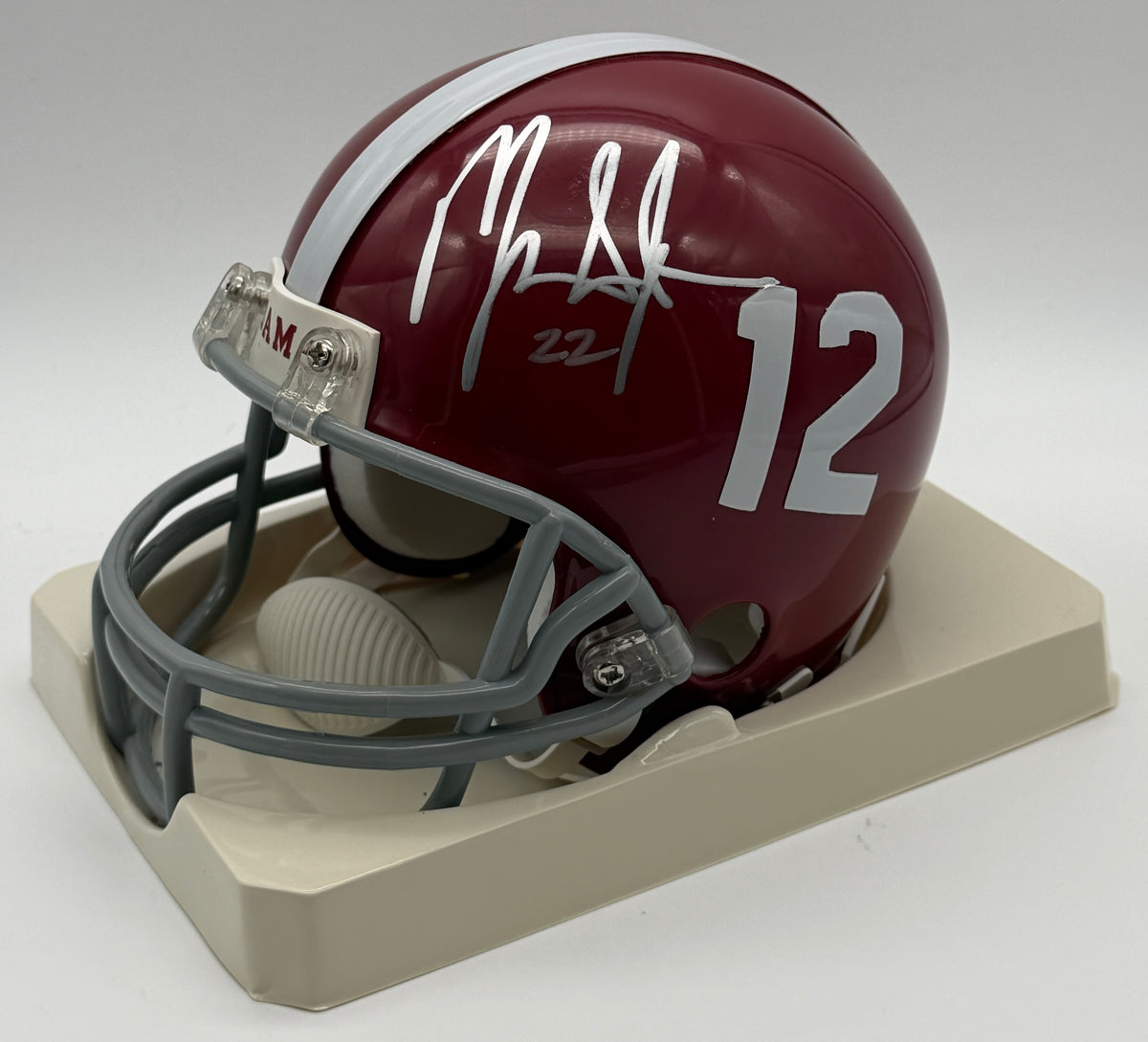 Mark Ingram Signed/Autographed Mini Helmet Alabama Crimson Tide JSA 214906