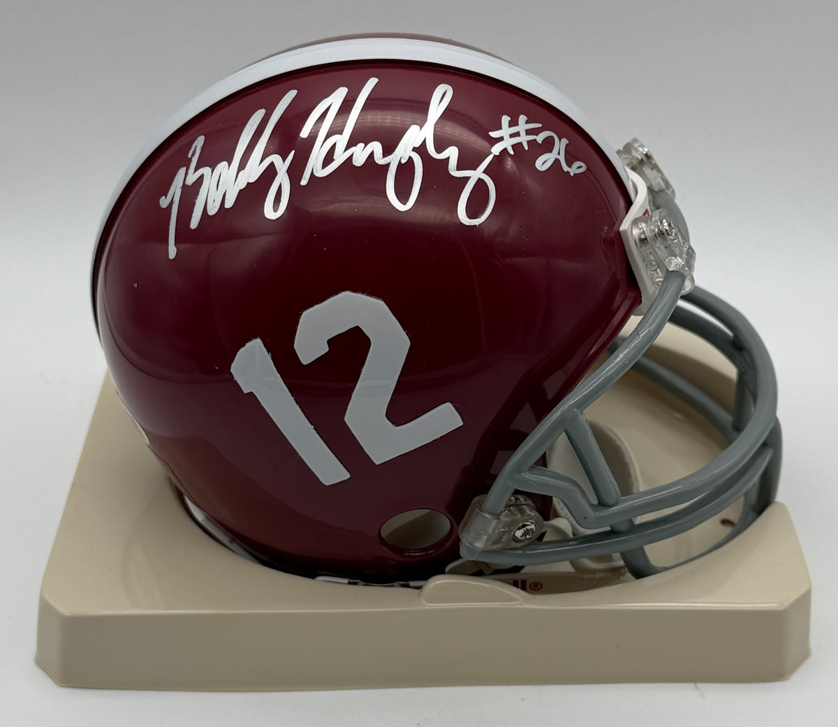 Bobby Humphrey Signed/Autographed Mini Helmet Alabama Crimson Tide JSA 214909