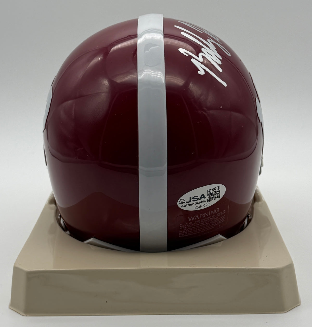Bobby Humphrey Signed/Autographed Mini Helmet Alabama Crimson Tide JSA 214909