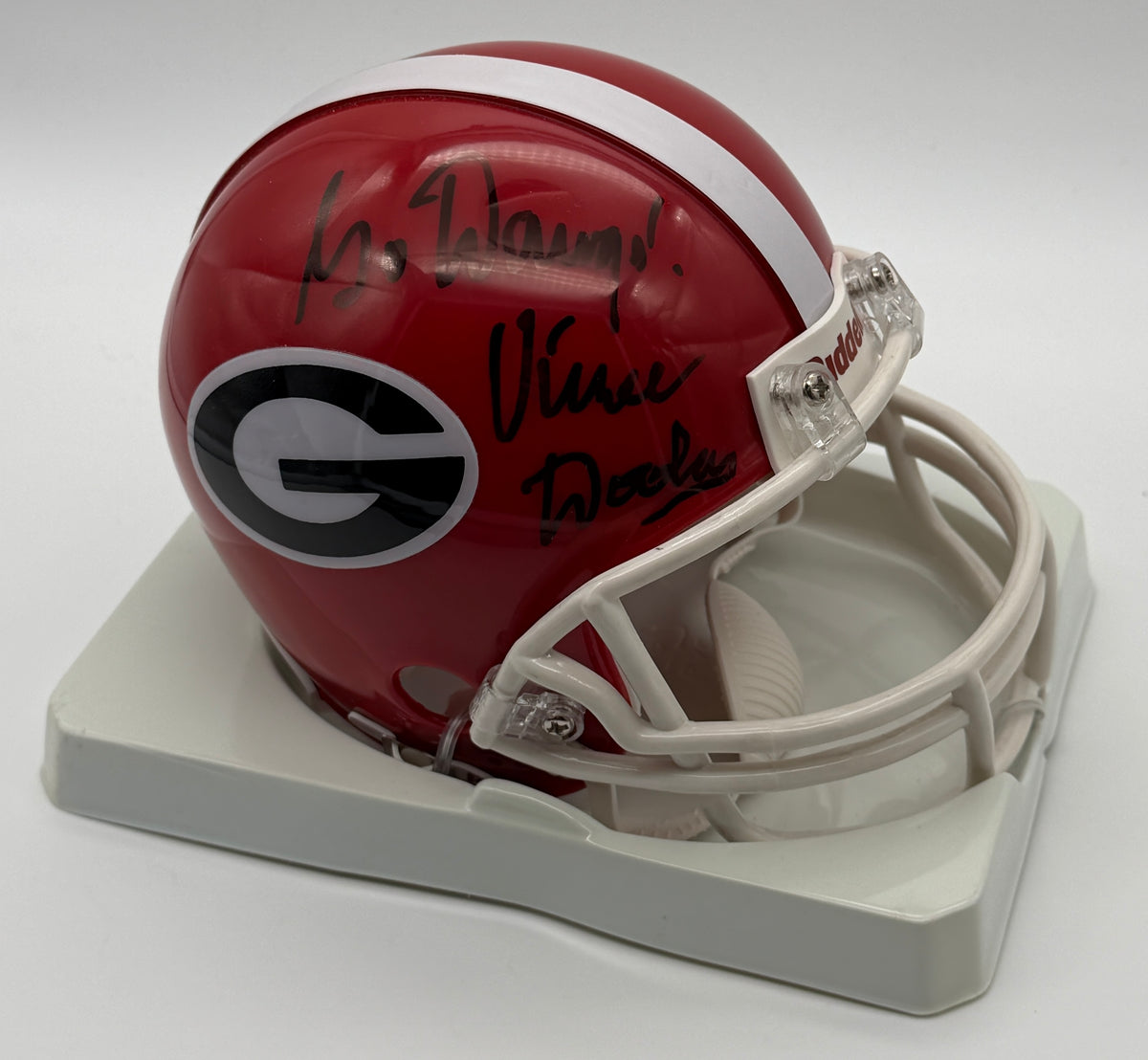 Vince Dooley Signed/Autographed Mini Helmet Georgia Bulldogs JSA 214910