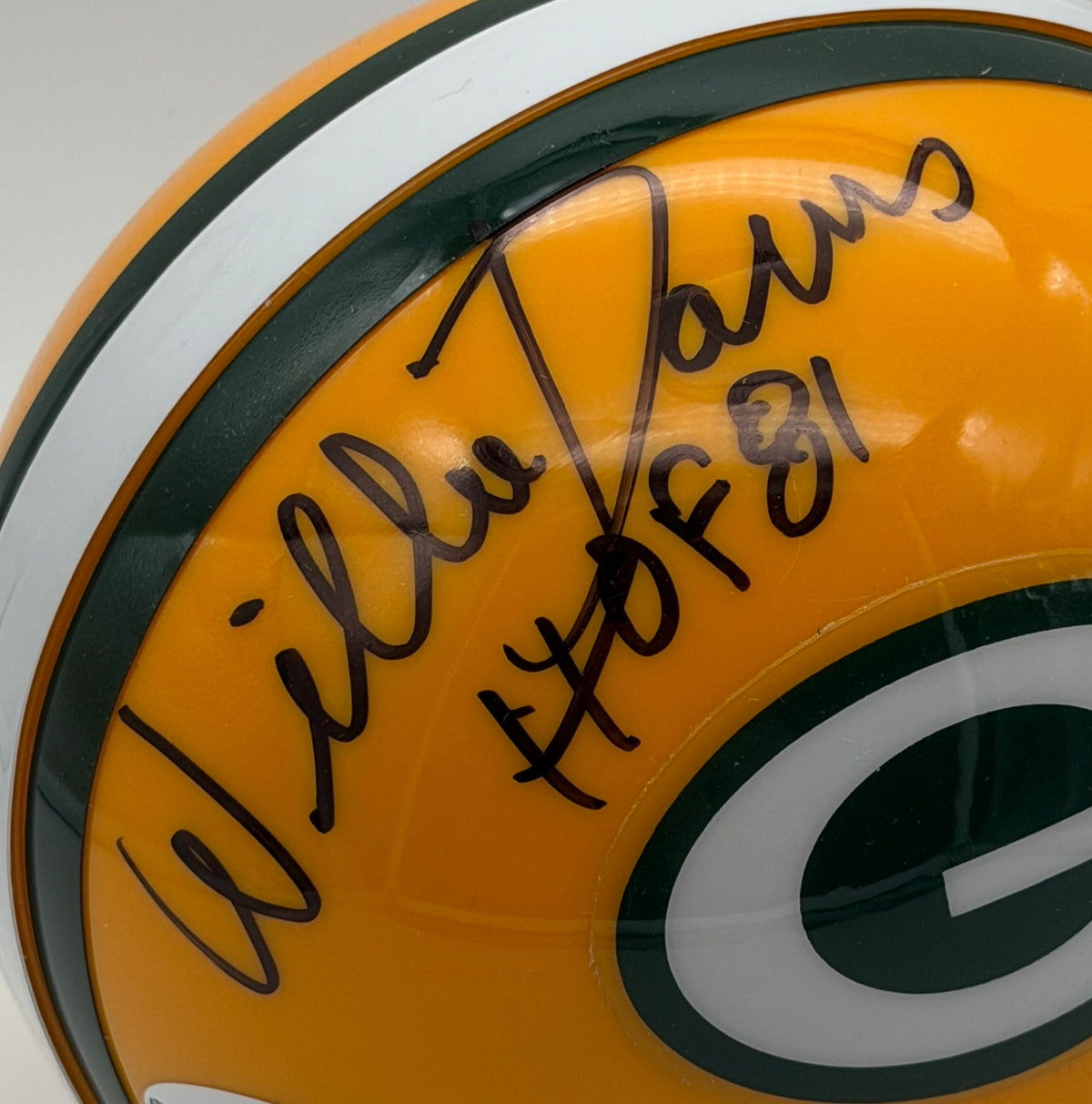 Willie Davis HOF Signed/Autographed Mini Helmet Green Bay Packers JSA 214912