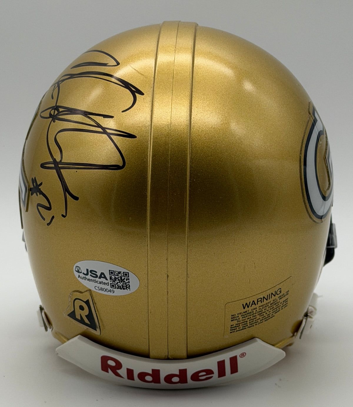 Calvin Johnson Signed/Autographed Mini Helmet Georgia Tech JSA 214913