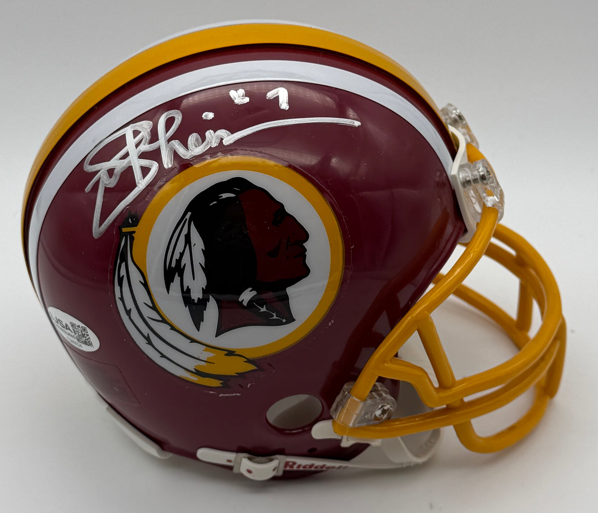 Joe Theismann Signed/Autographed Mini Helmet Washington Redskins JSA 214915