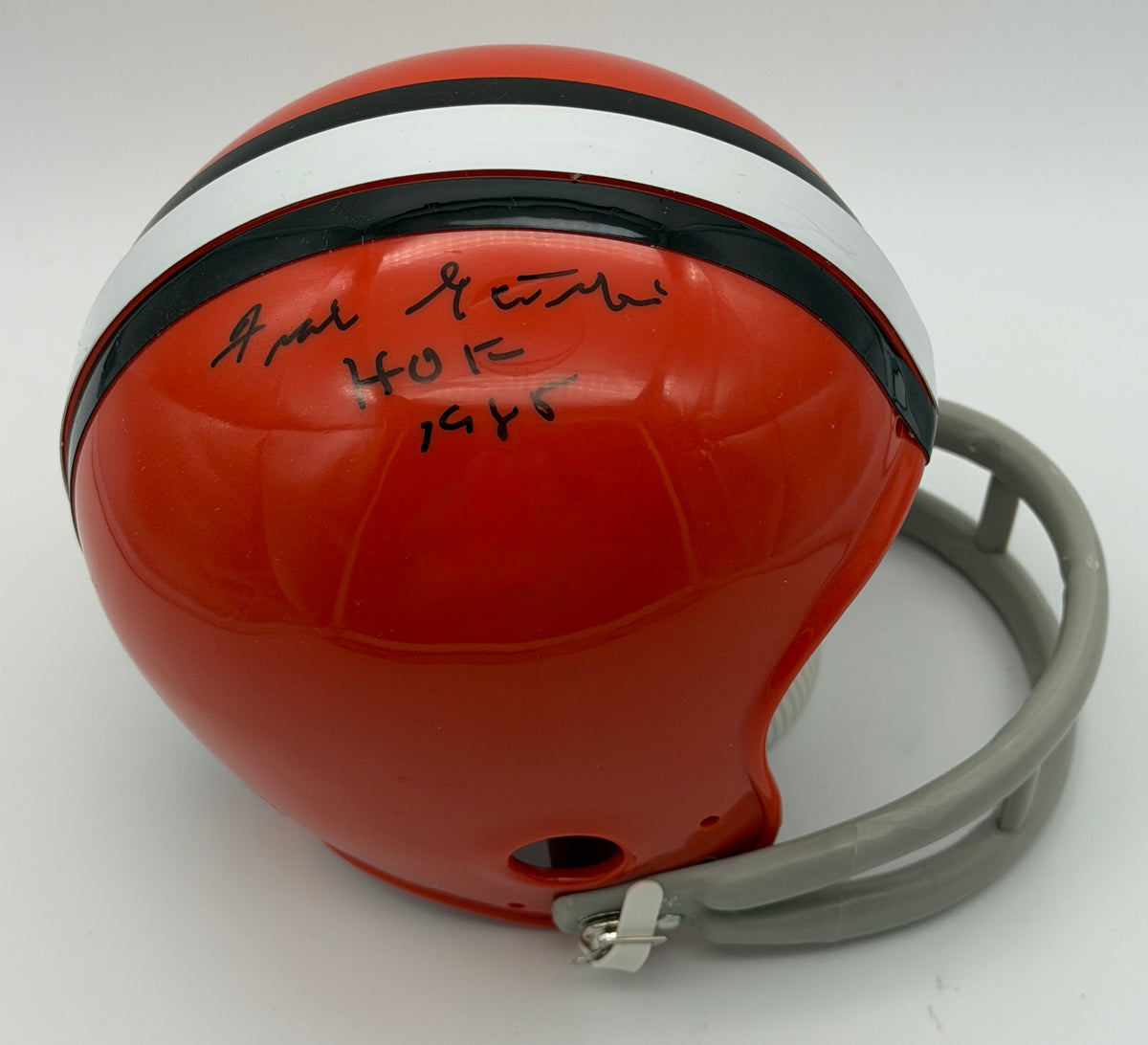 Frank Gatski HOF Signed/Autographed Mini Helmet Cleveland Browns JSA 214919