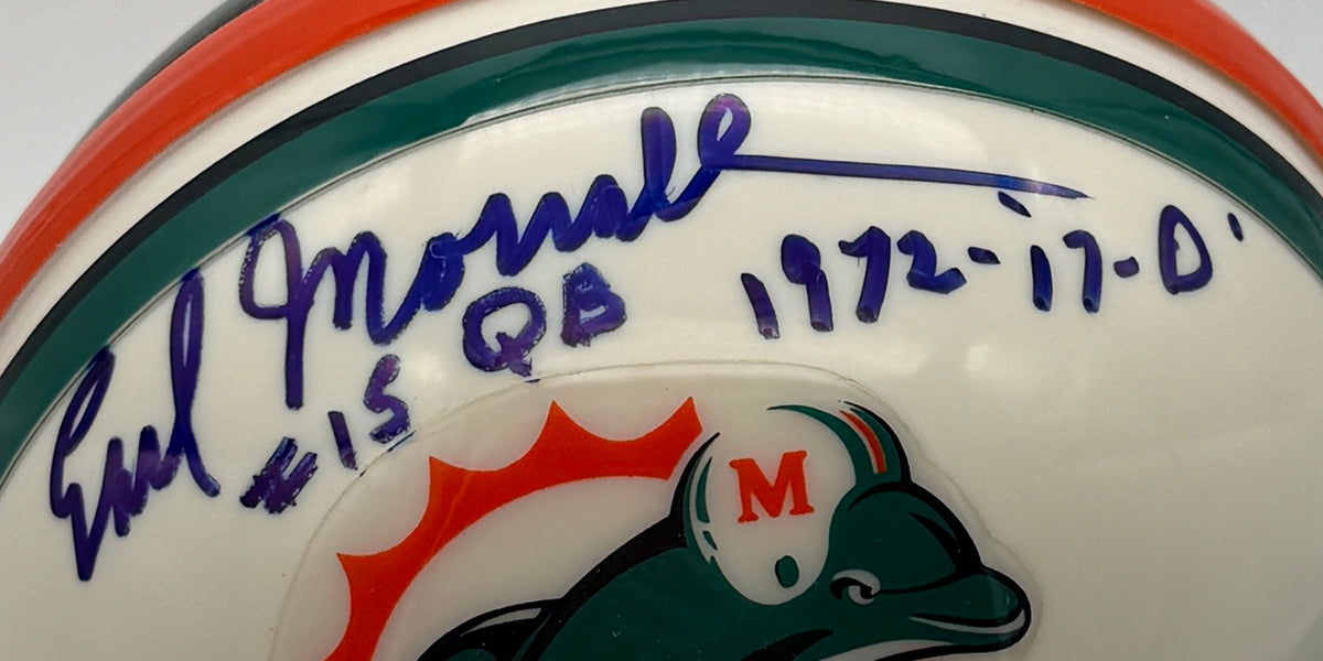 Earl Morrall Signed/Autographed Mini Helmet Miami Dolphins JSA 214920