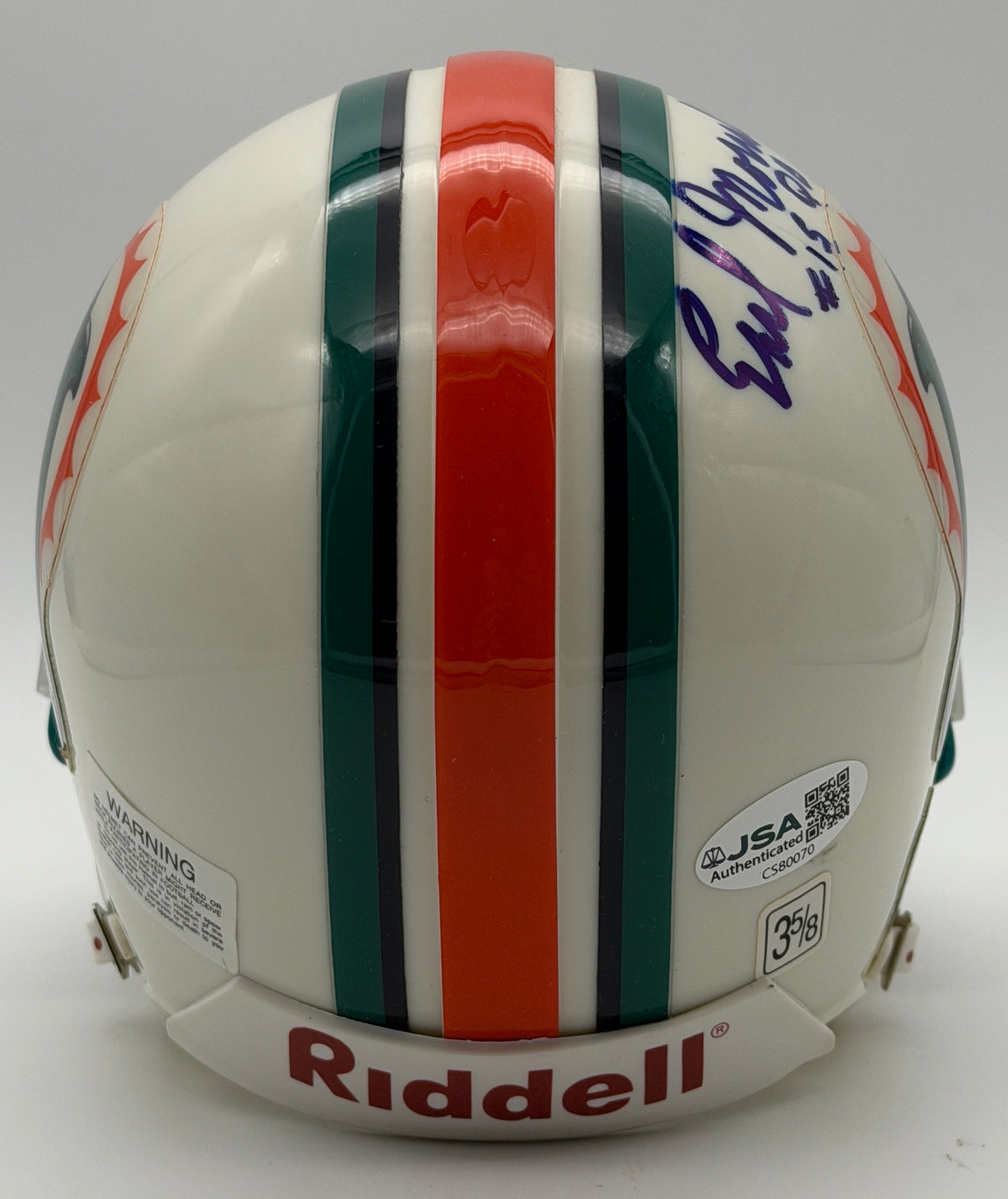 Earl Morrall Signed/Autographed Mini Helmet Miami Dolphins JSA 214920