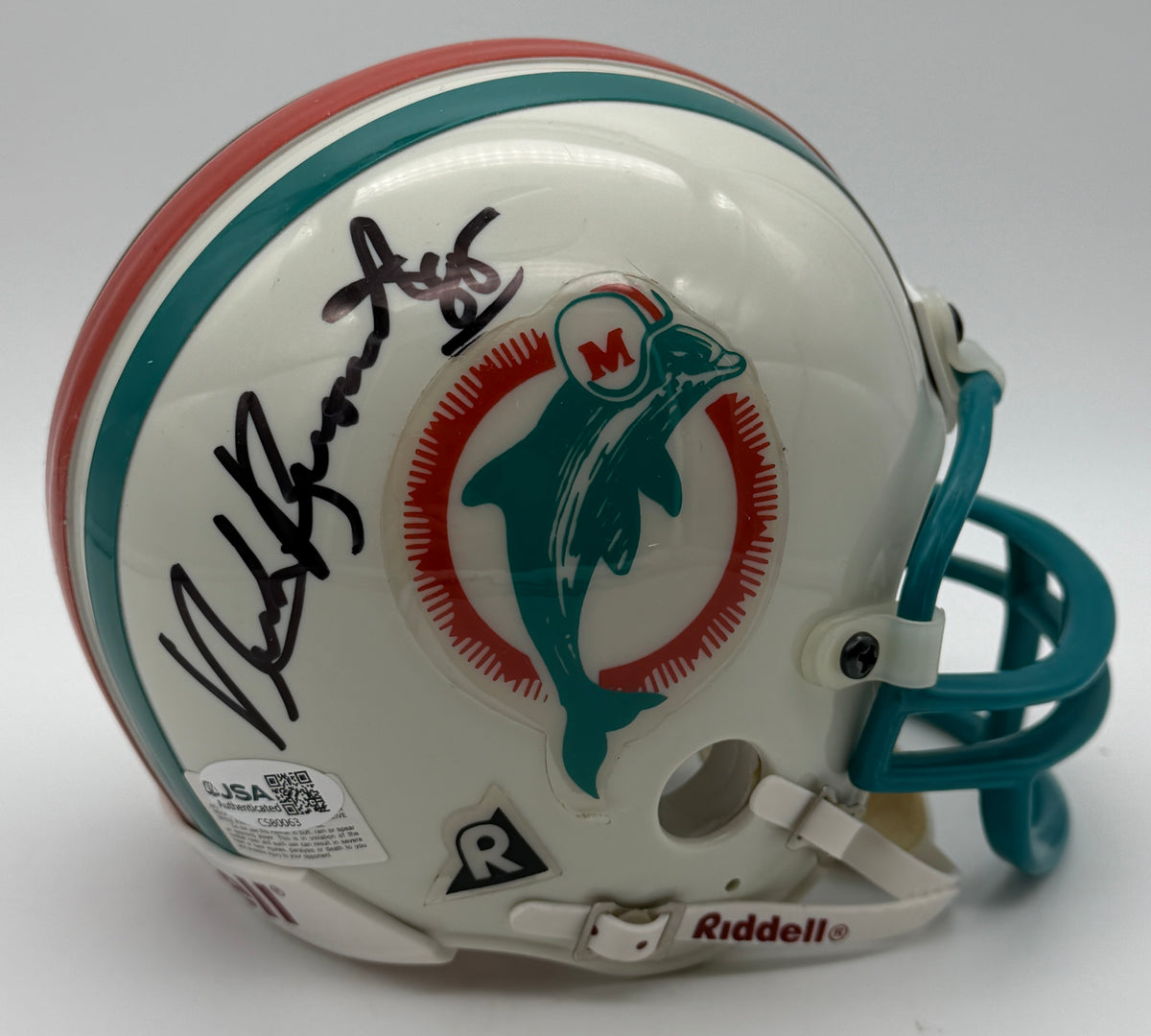 Nick Buoniconti Signed/Autographed Mini Helmet Miami Dolphins JSA 214922
