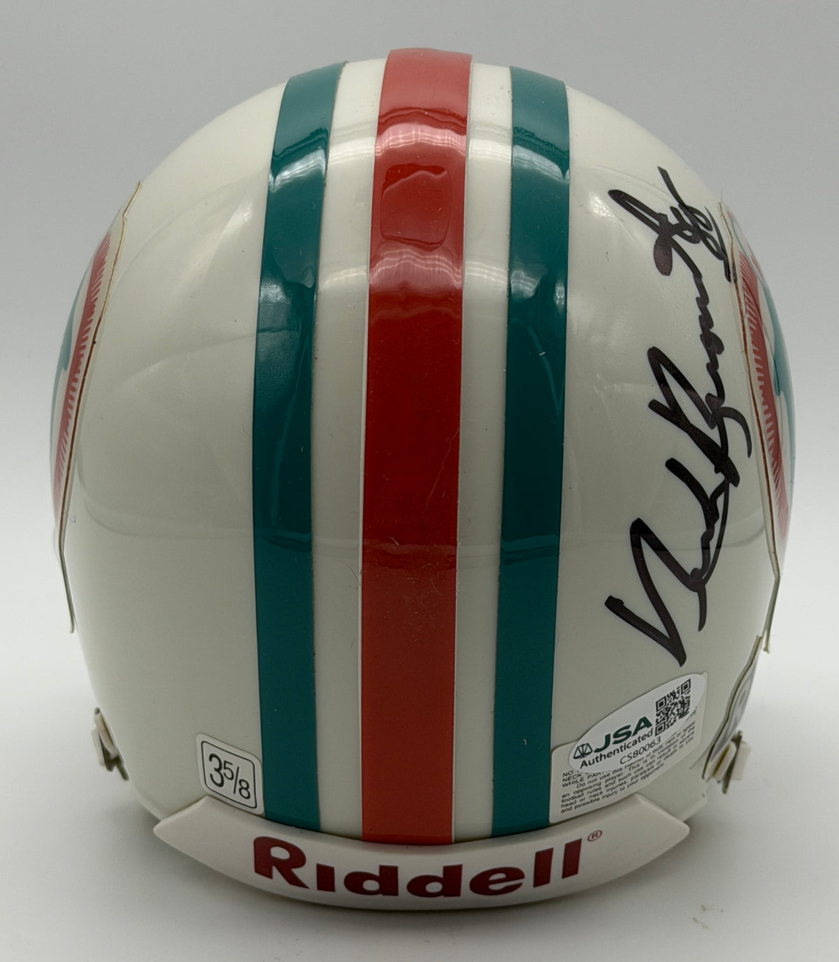 Nick Buoniconti Signed/Autographed Mini Helmet Miami Dolphins JSA 214922