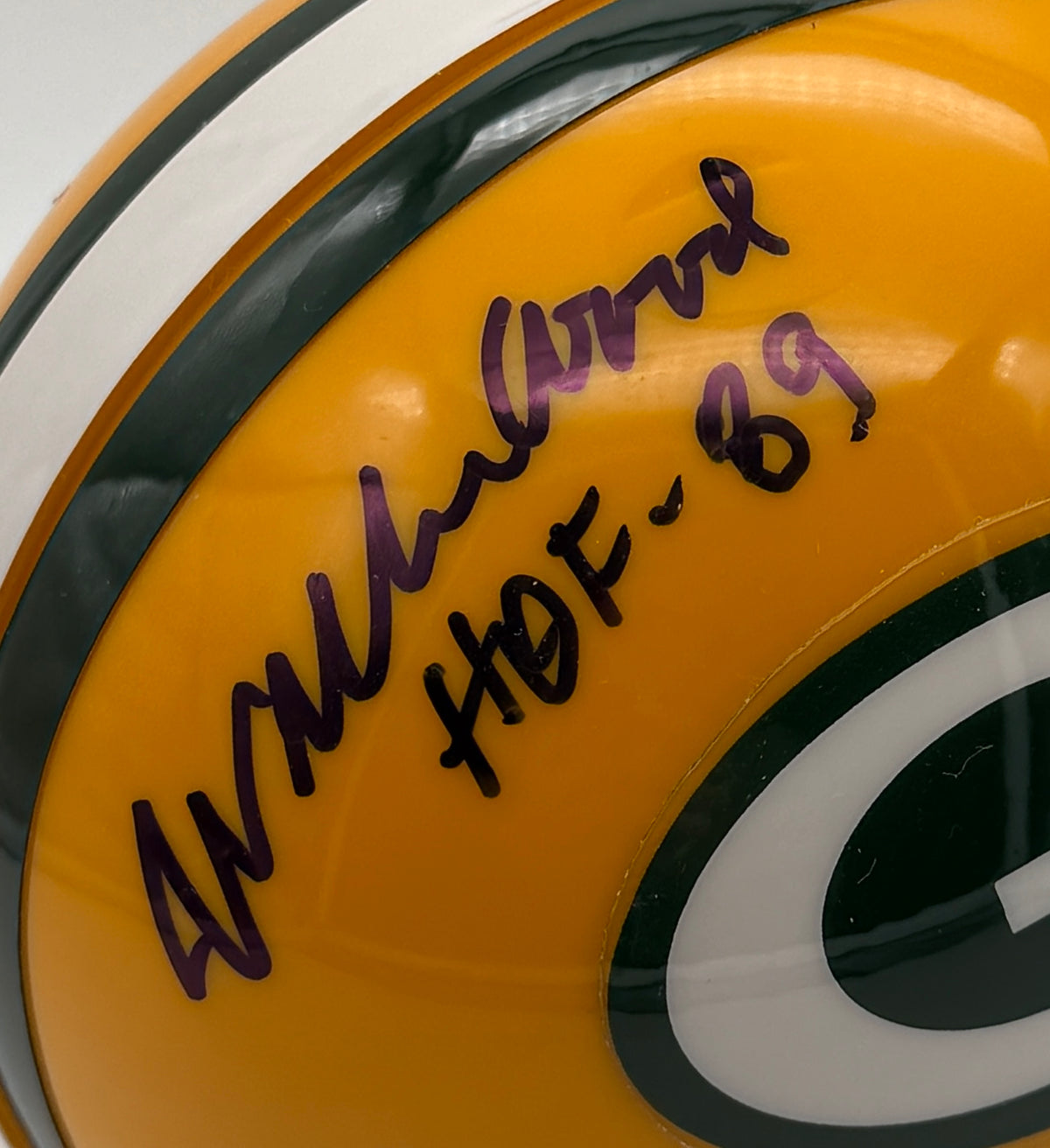 Willie Wood HOF Signed/Autographed Mini Helmet Green Bay Packers JSA 214925