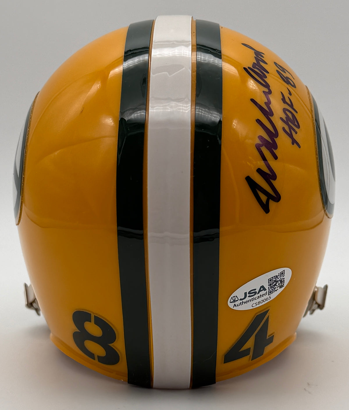 Willie Wood HOF Signed/Autographed Mini Helmet Green Bay Packers JSA 214925