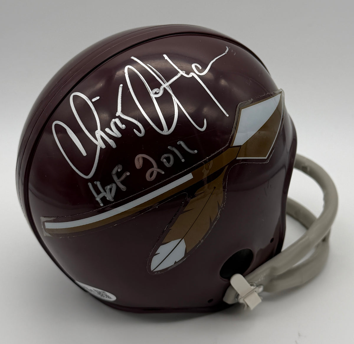 Chris Hanburger HOF Signed/Autographed Mini Helmet Redskins JSA 214928