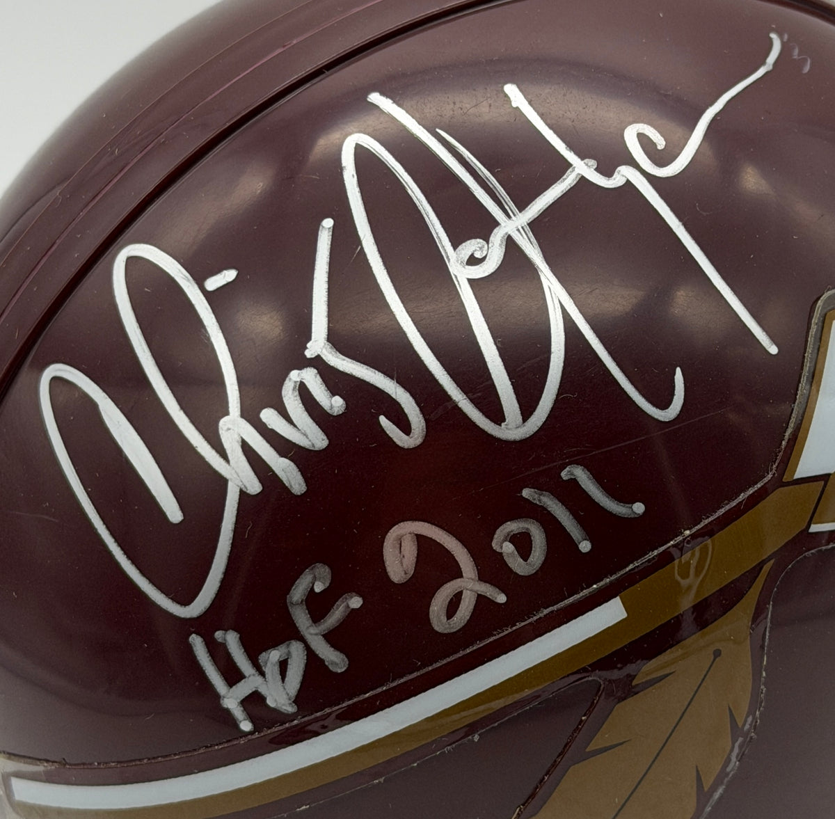Chris Hanburger HOF Signed/Autographed Mini Helmet Redskins JSA 214928