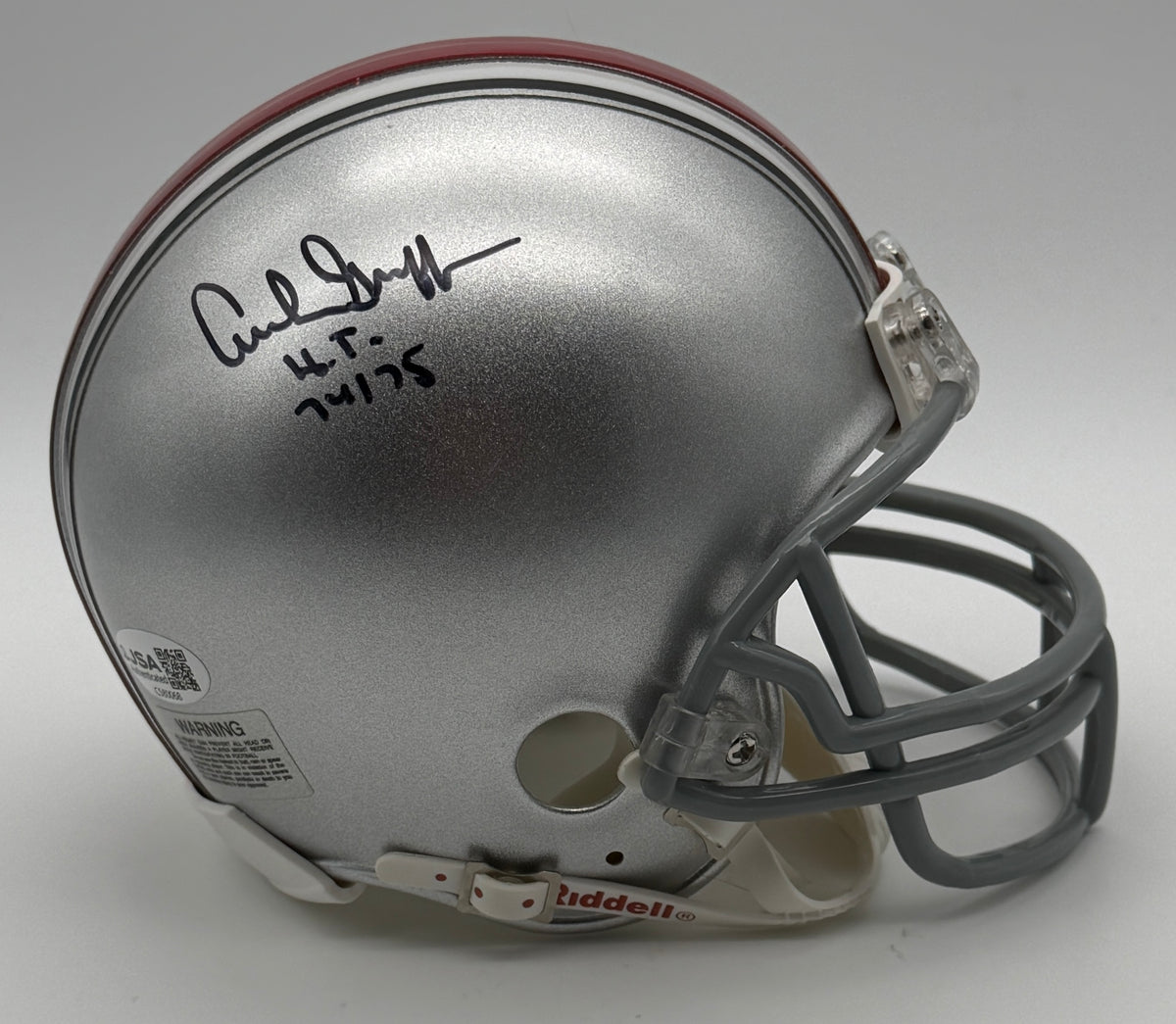 Archie Griffin Signed/Autographed Mini Helmet Ohio State JSA 214929