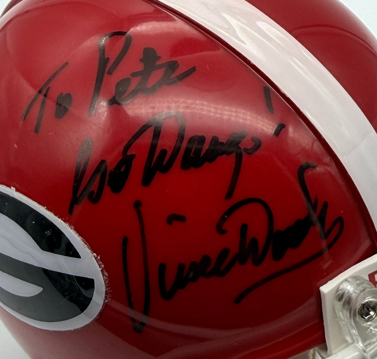 Vince Dooley Signed/Autographed Mini Helmet Georgia Bulldogs JSA 214931