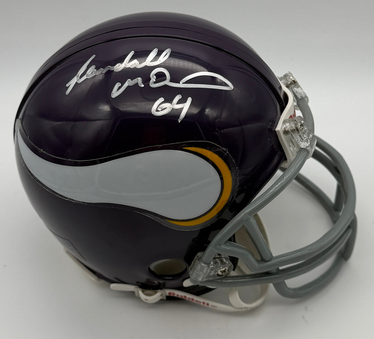 Randall McDaniel HOF Signed/Autographed Mini Helmet Vikings JSA 214933
