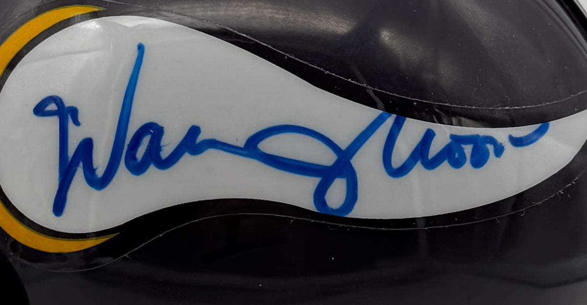 Warren Moon Signed/Autographed Mini Helmet Minnesota Vikings JSA 214934