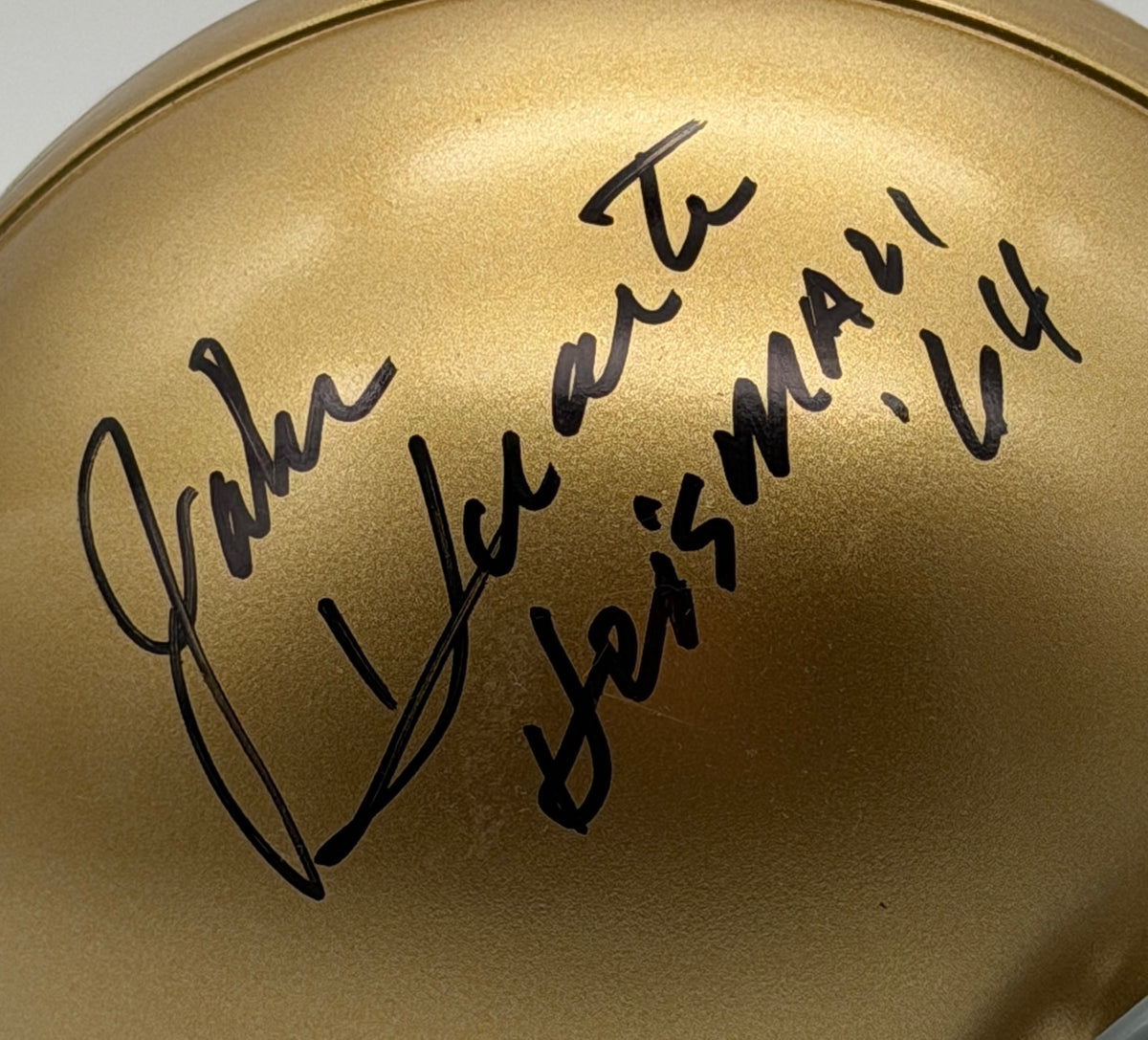 John Huarte Signed/Autographed Mini Helmet Notre Dame Heisman JSA 214941
