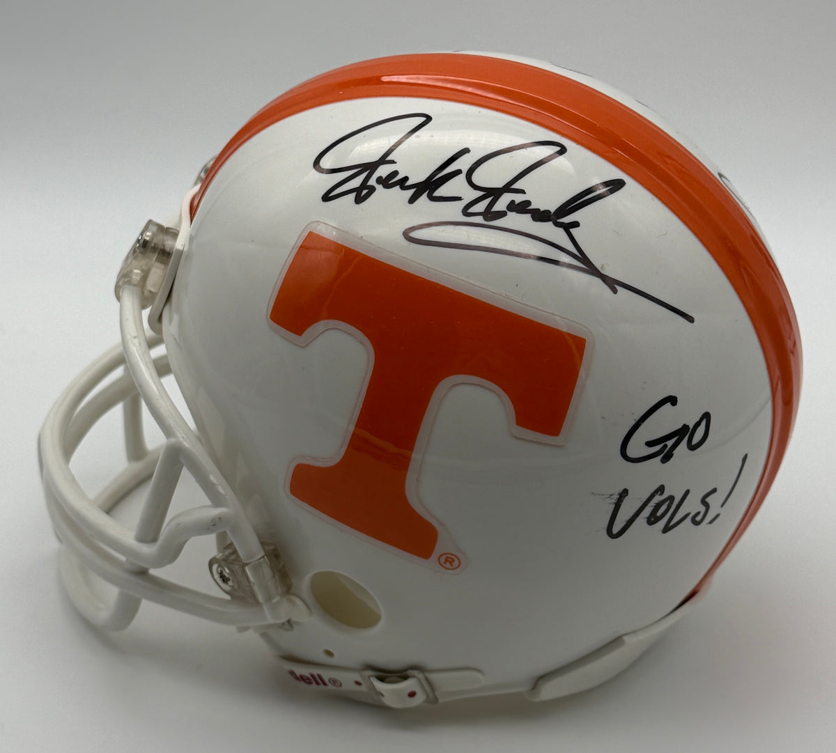Condredge Holloway & Derek Dooley Signed Mini Helmet Tennessee JSA 214942