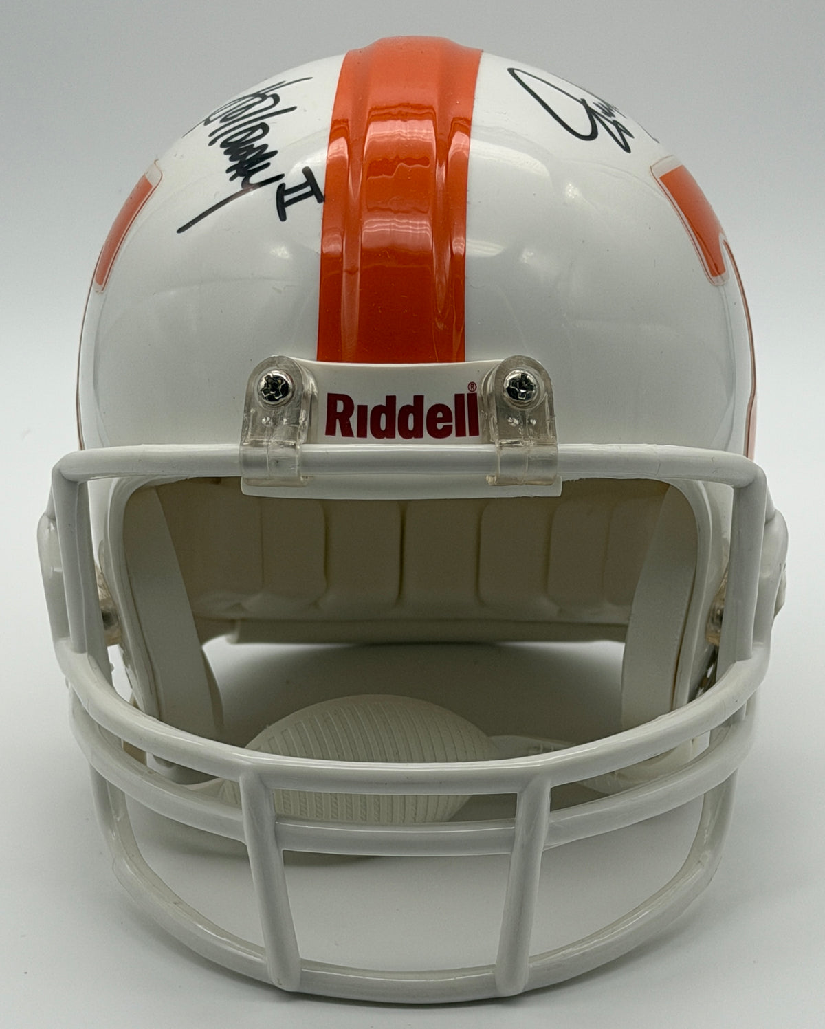 Condredge Holloway & Derek Dooley Signed Mini Helmet Tennessee JSA 214942