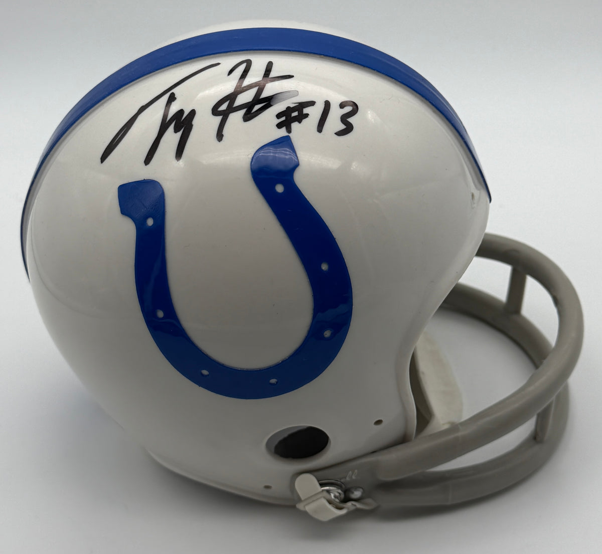 Ty Hilton Signed/Autographed Mini Helmet Indianapolis Colts JSA 214943