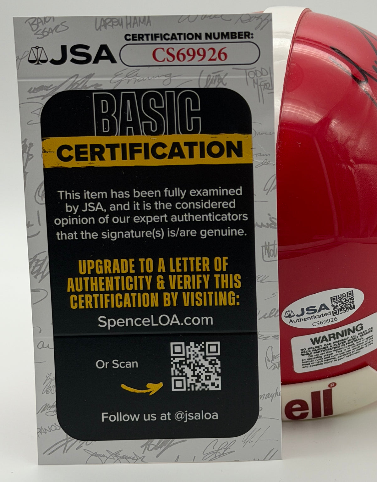 Garrison Hearst Signed/Autographed Mini Helmet Georgia Bulldogs JSA 214944