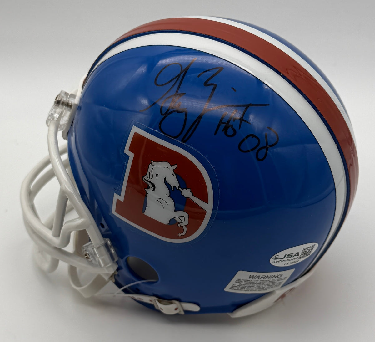 Gary Zimmerman HOF Signed/Autographed Mini Helmet Denver Broncos JSA 214950