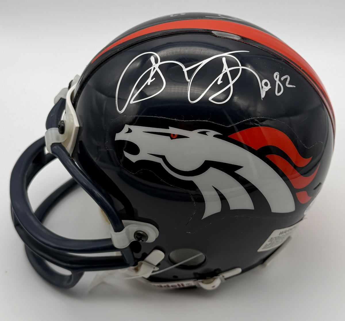 Shannon Sharpe HOF Signed/Autographed Mini Helmet Denver Broncos JSA 214951