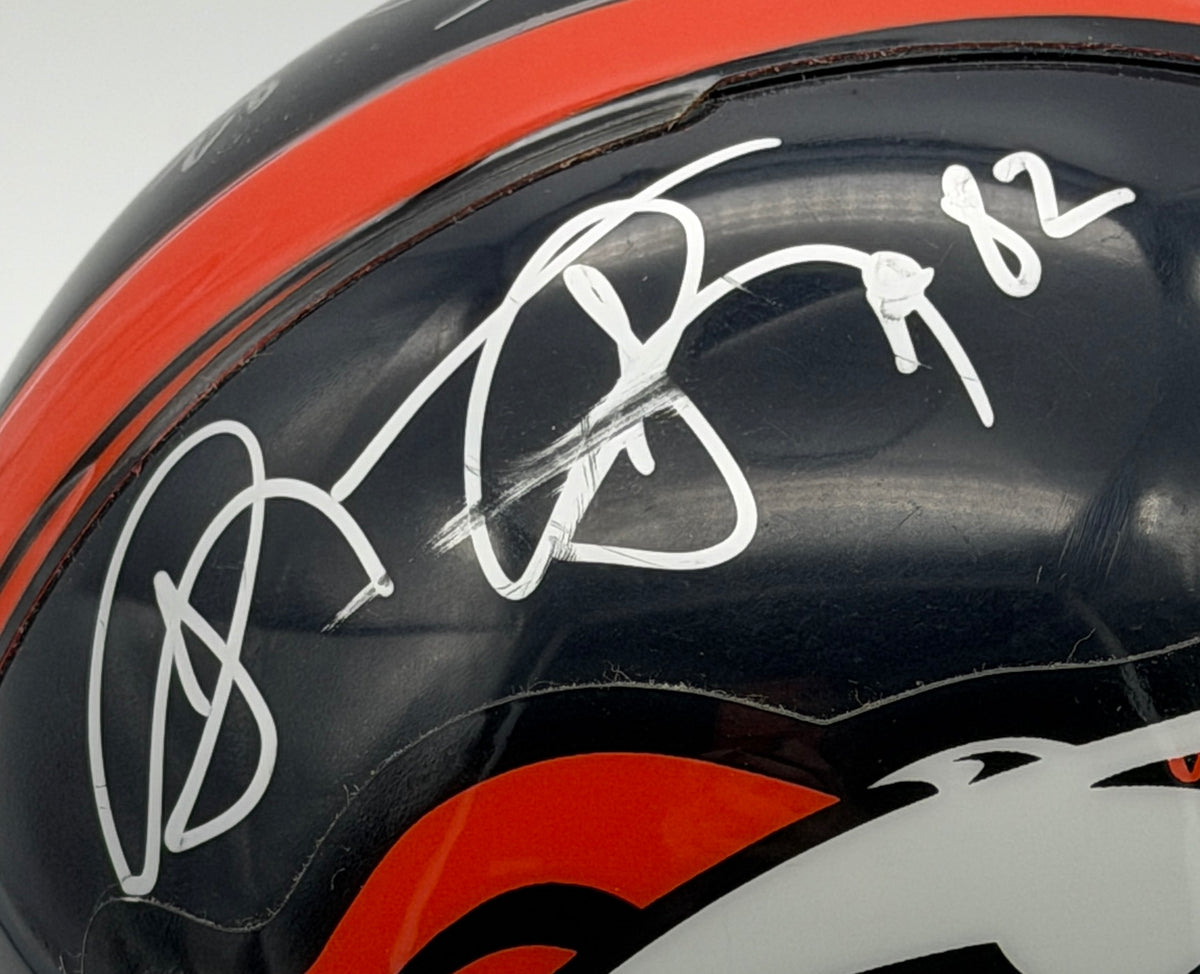 Shannon Sharpe HOF Signed/Autographed Mini Helmet Denver Broncos JSA 214951
