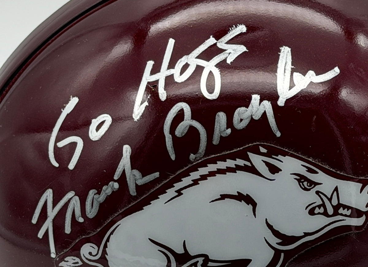 Frank Broyles Signed/Autographed Mini Helmet Arkansas JSA 214955