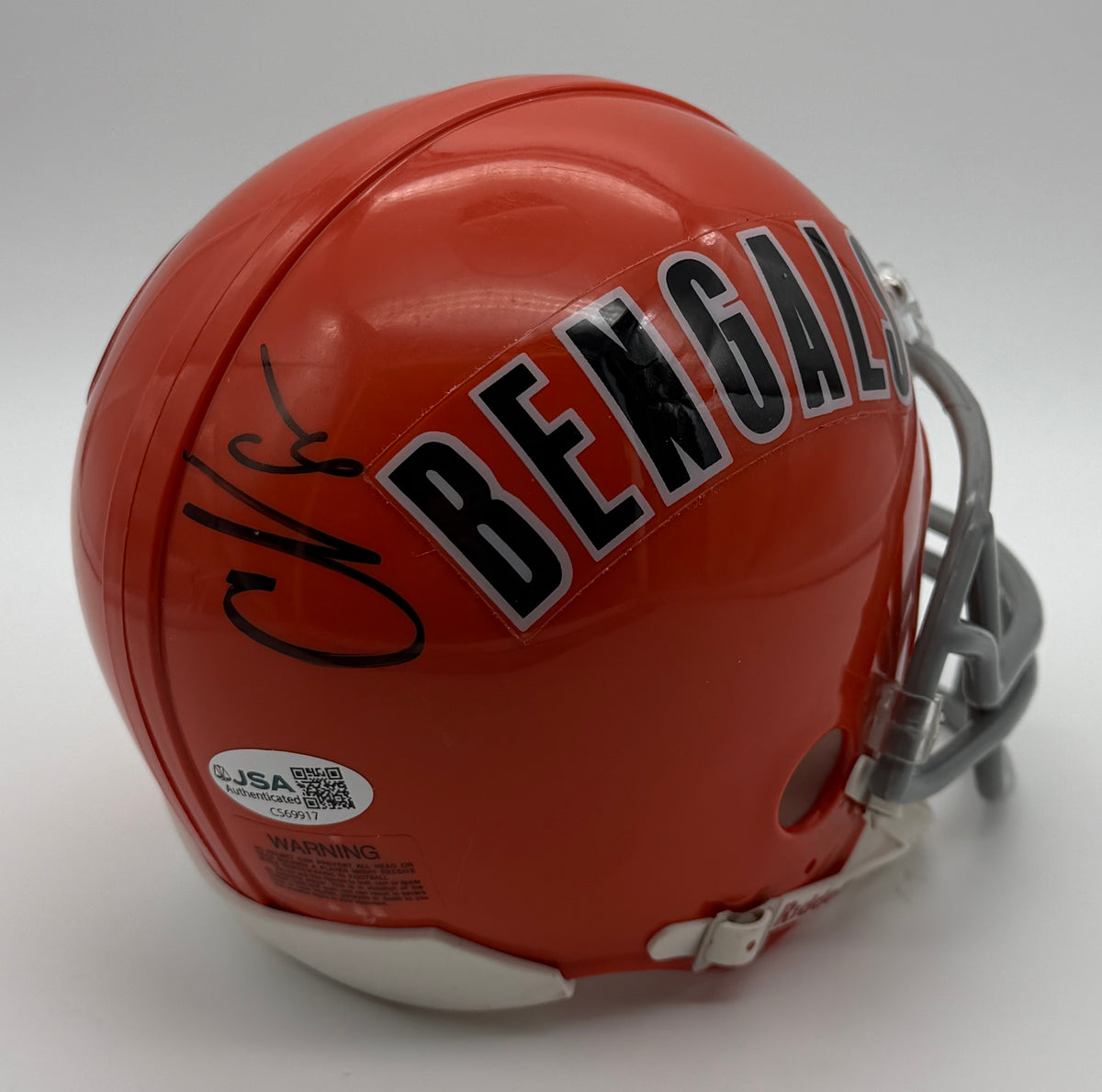 Chad Johnson Signed/Autographed Mini Helmet Bengals JSA 214957