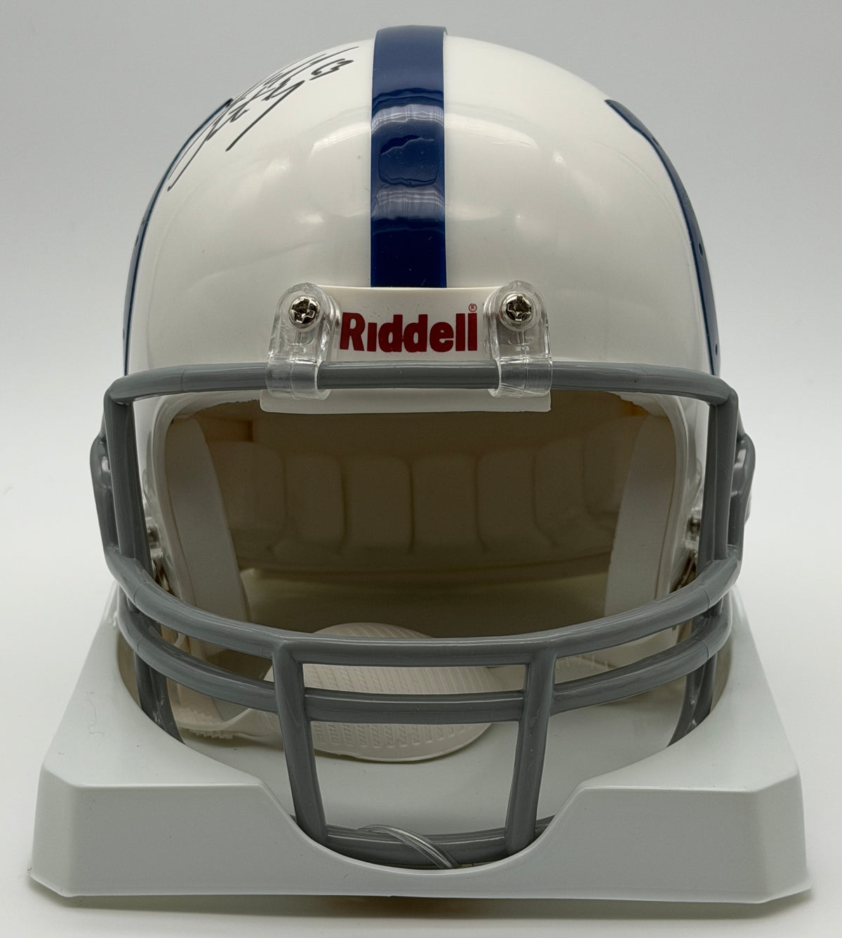 Jeff Saturday Signed/Autographed Mini Helmet Indianapolis Colts JSA 214959