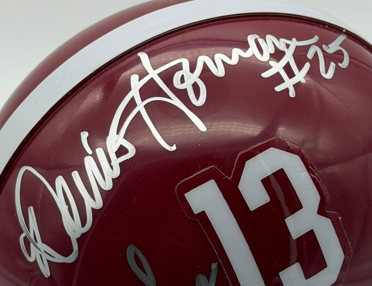 Dennis Homan Signed/Autographed Mini Helmet Alabama Crimson Tide JSA 214961