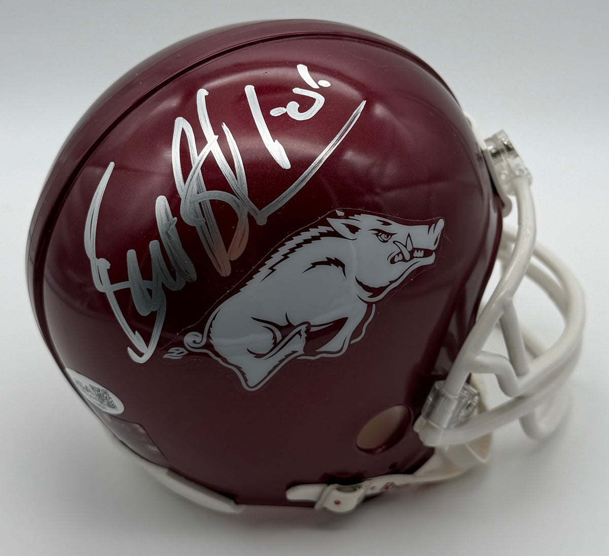 Bret Bielema Signed/Autographed Mini Helmet Arkansas JSA 214962