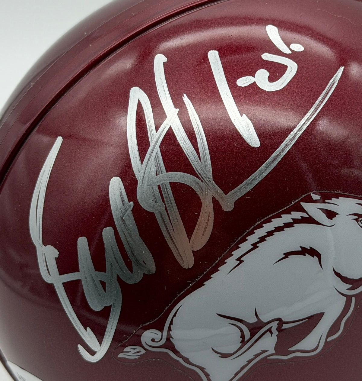 Bret Bielema Signed/Autographed Mini Helmet Arkansas JSA 214962