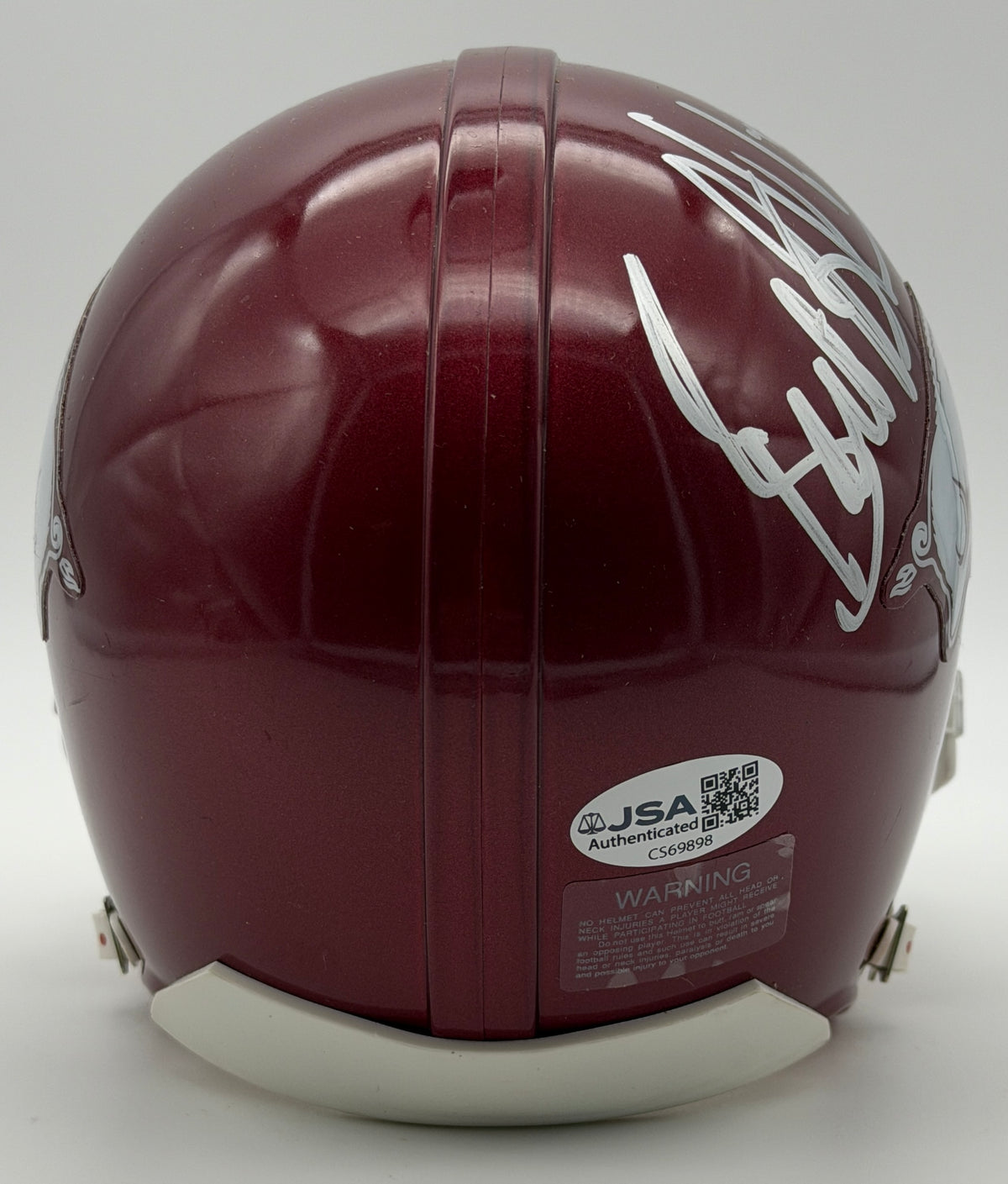Bret Bielema Signed/Autographed Mini Helmet Arkansas JSA 214962