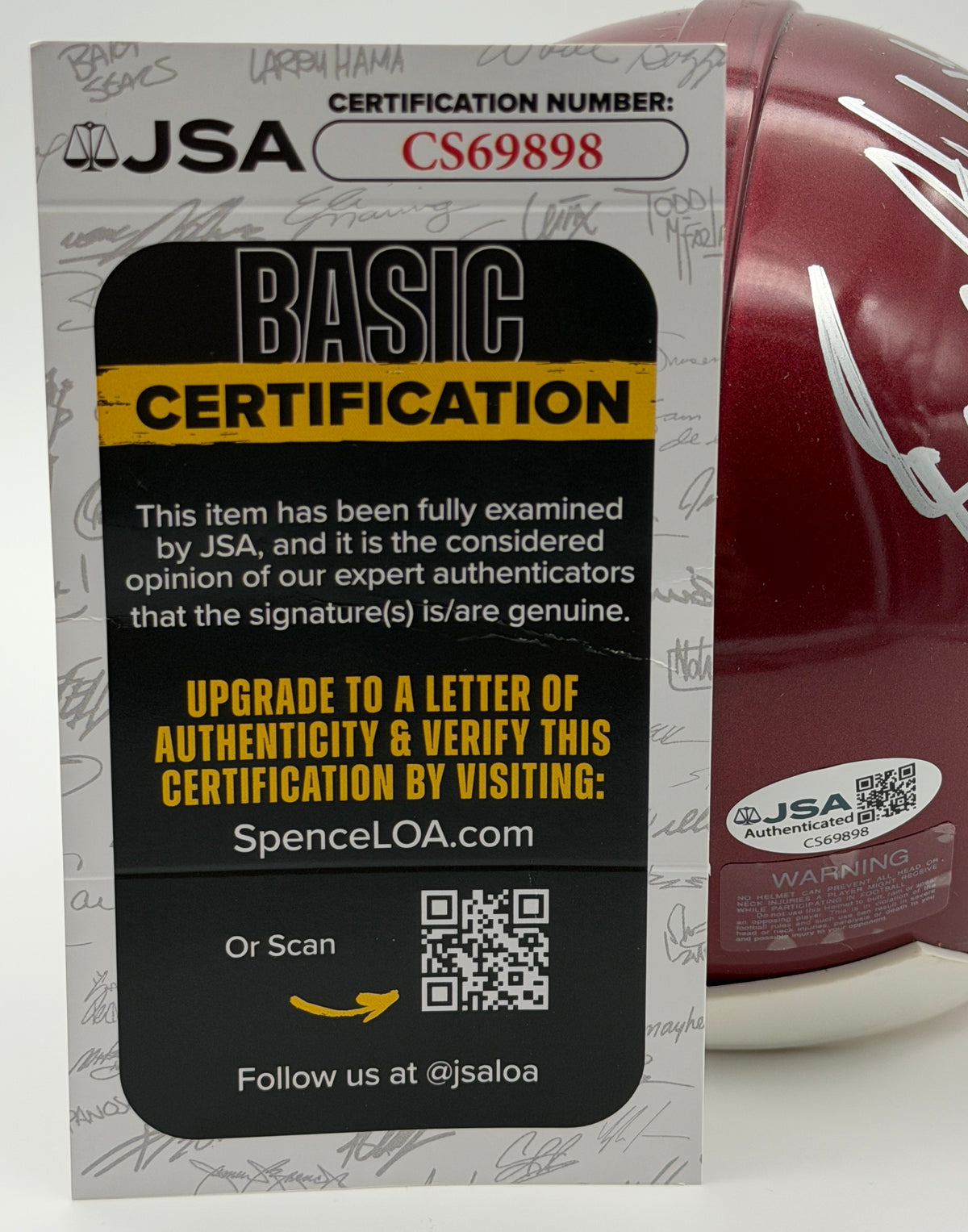 Bret Bielema Signed/Autographed Mini Helmet Arkansas JSA 214962