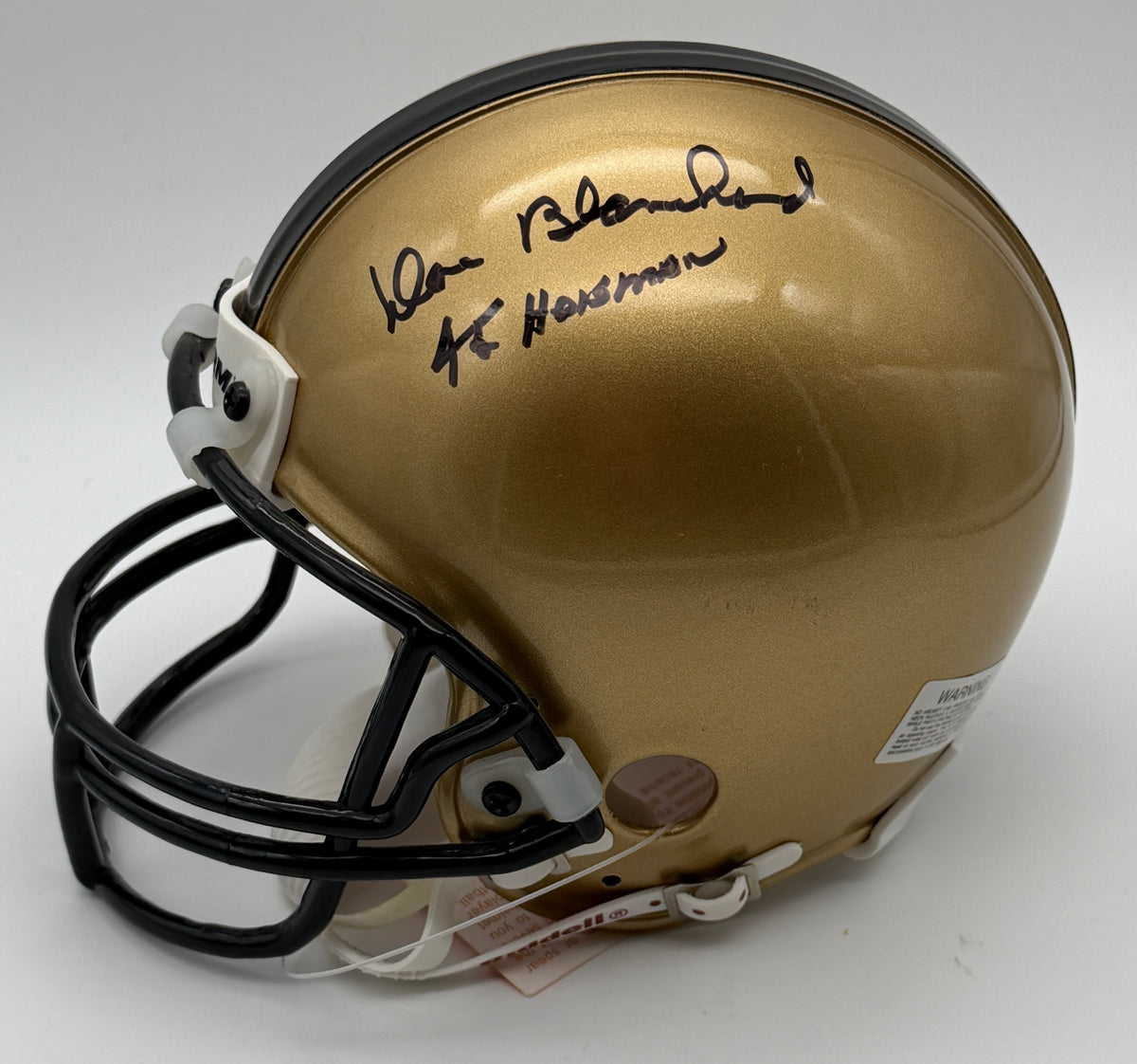Doc Blanchard & Glenn Davis Signed Mini Helmet ARMY Heisman JSA 214963
