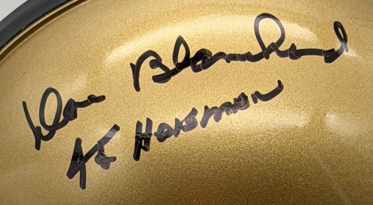 Doc Blanchard & Glenn Davis Signed Mini Helmet ARMY Heisman JSA 214963