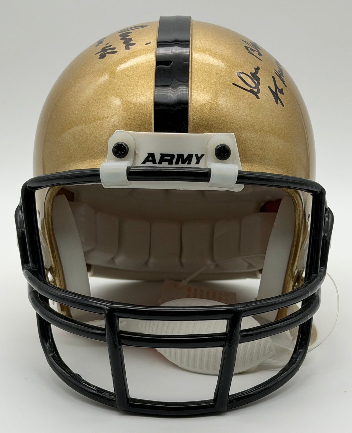 Doc Blanchard & Glenn Davis Signed Mini Helmet ARMY Heisman JSA 214963