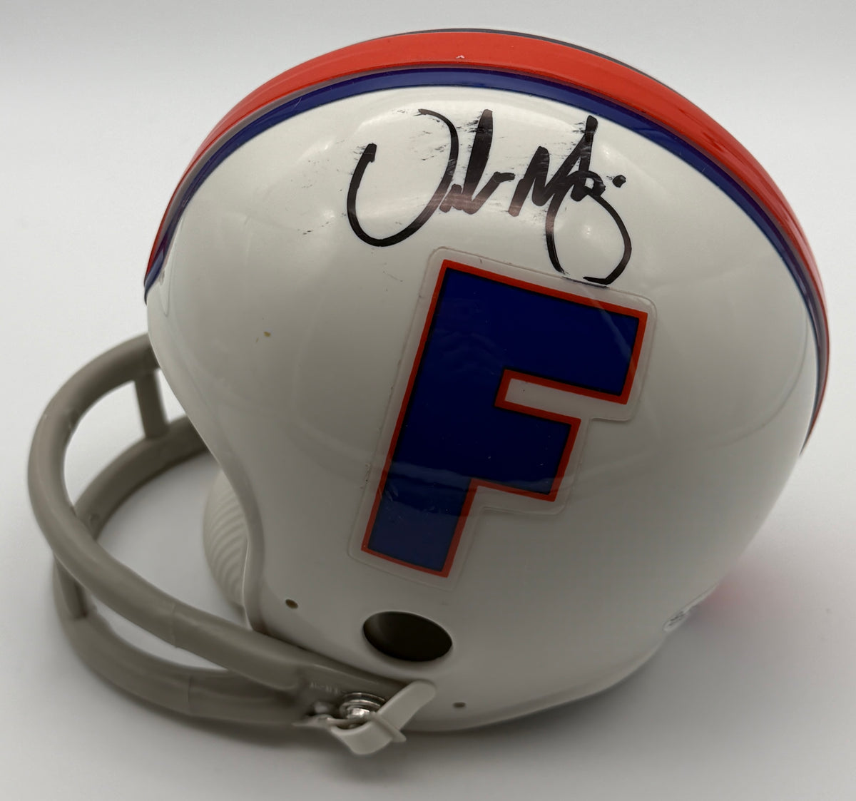 Urban Meyer Signed/Autographed Mini Helmet Florida Gators JSA 214965