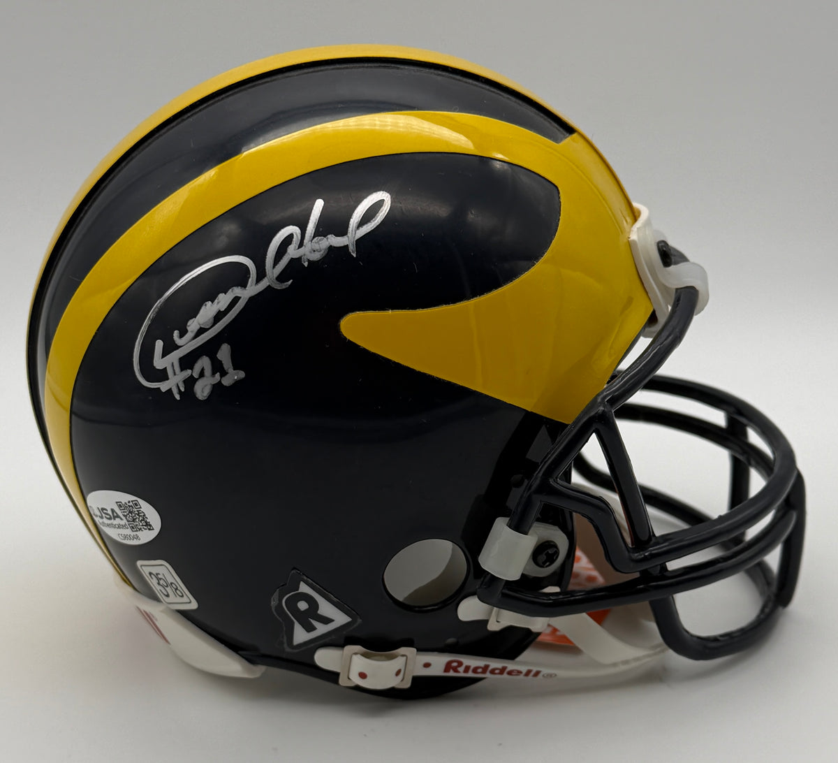 Desmond Howard Signed/Autographed Mini Helmet Michigan Wolverines JSA 214897