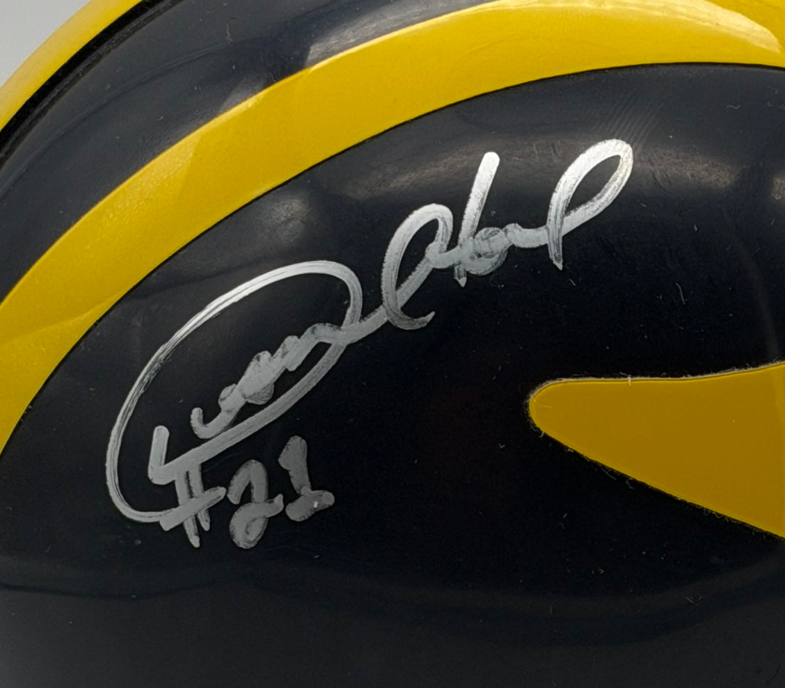 Desmond Howard Signed/Autographed Mini Helmet Michigan Wolverines JSA 214897